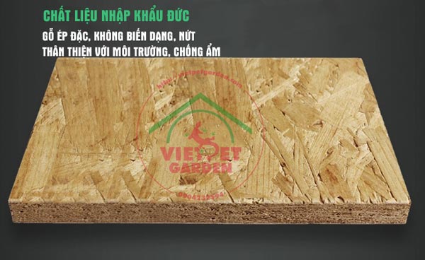 Chất liệu gỗ ép, không biến dạng, không nứt Chất liệu gỗ ép, không biến dạng, không nứt