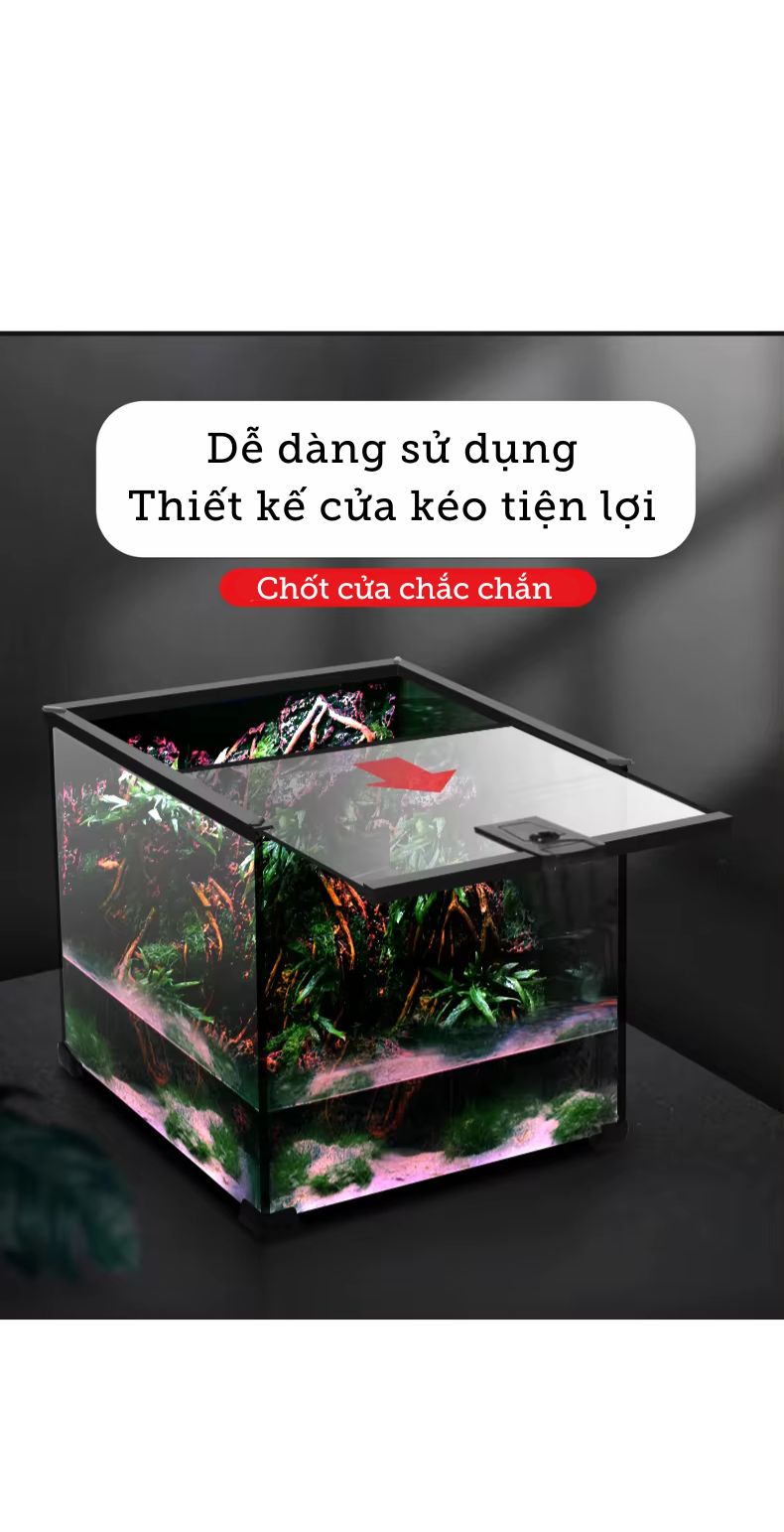 Bể Kính Chuyên Dụng Cho Bò Sát Nhỏ Nomoy - YL07 -Vietpet Garden Bể Kính Chuyên Dụng Cho Bò Sát Nhỏ Nomoy - YL07 -Vietpet Garden