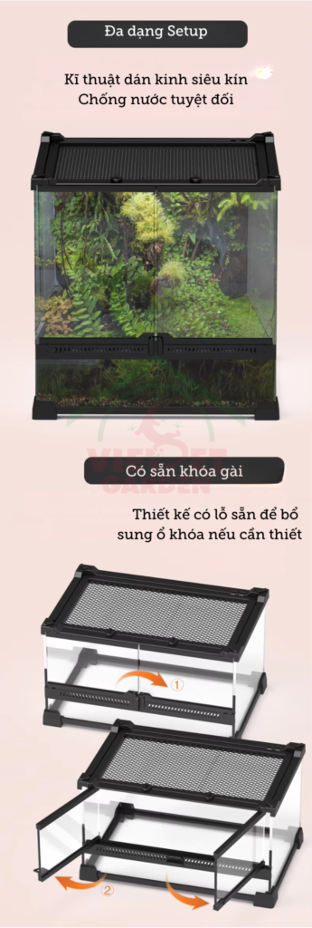 Bể kính cho bò sát YL11