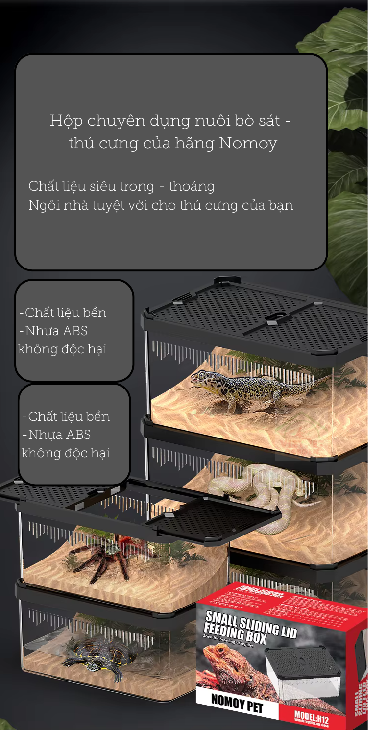Hộp nuôi bò sát H14 Vietpetgarden (1) Hộp nuôi bò sát