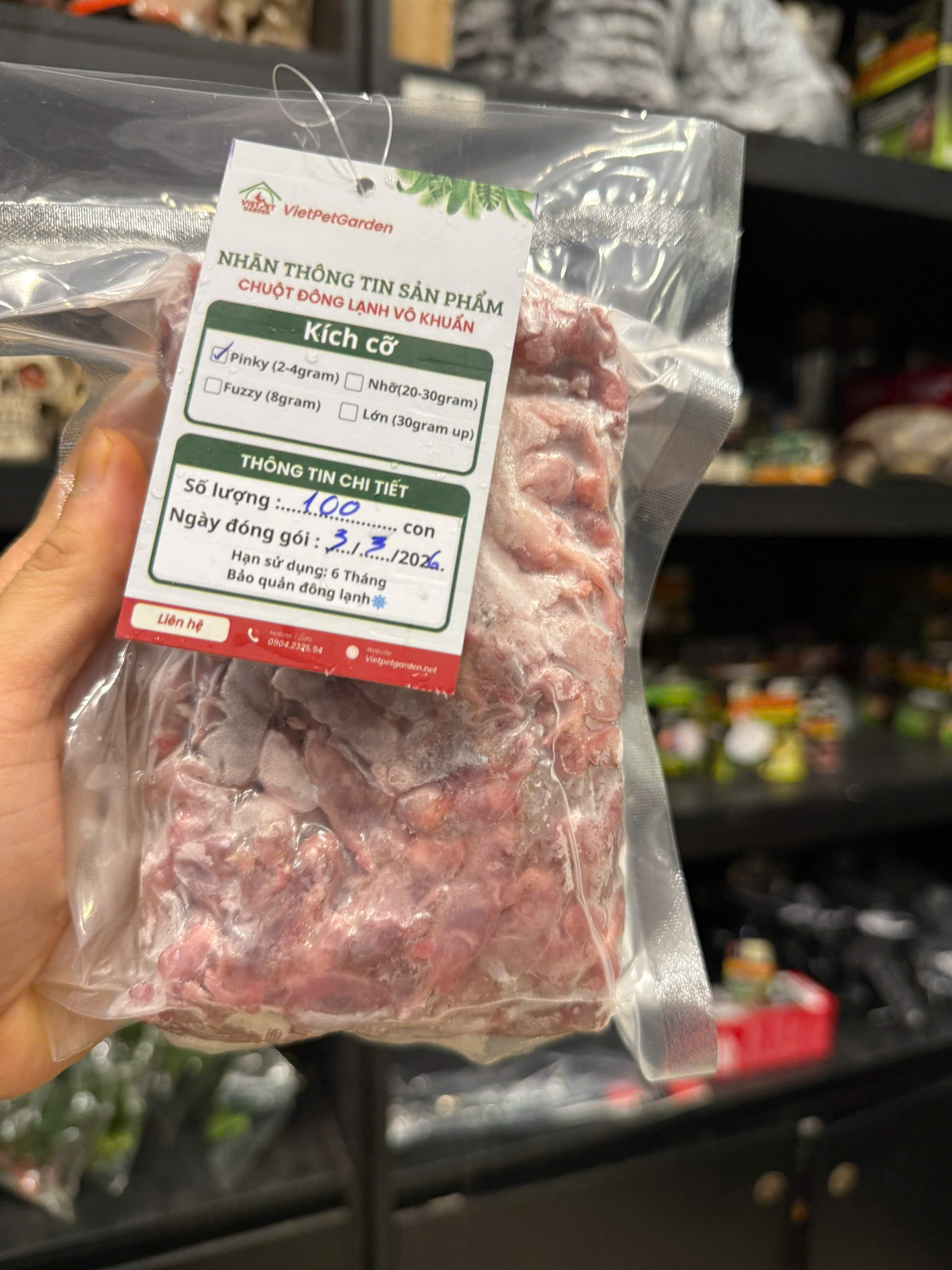 Chuột đông lạnh Vietpetgarden (1) Chuột pinky, chuột bạch cho trăn rắn