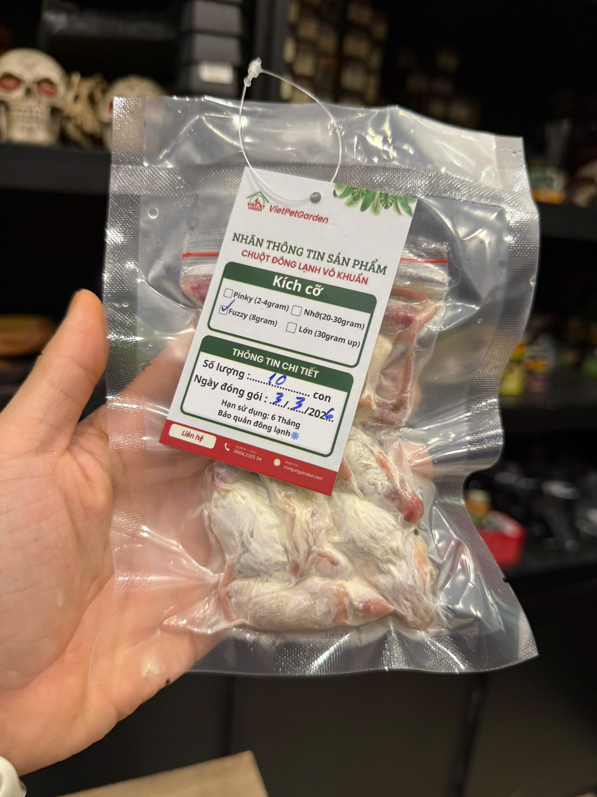 Chuột đông lạnh Vietpetgarden (2) Chuột pinky, chuột bạch cho trăn rắn