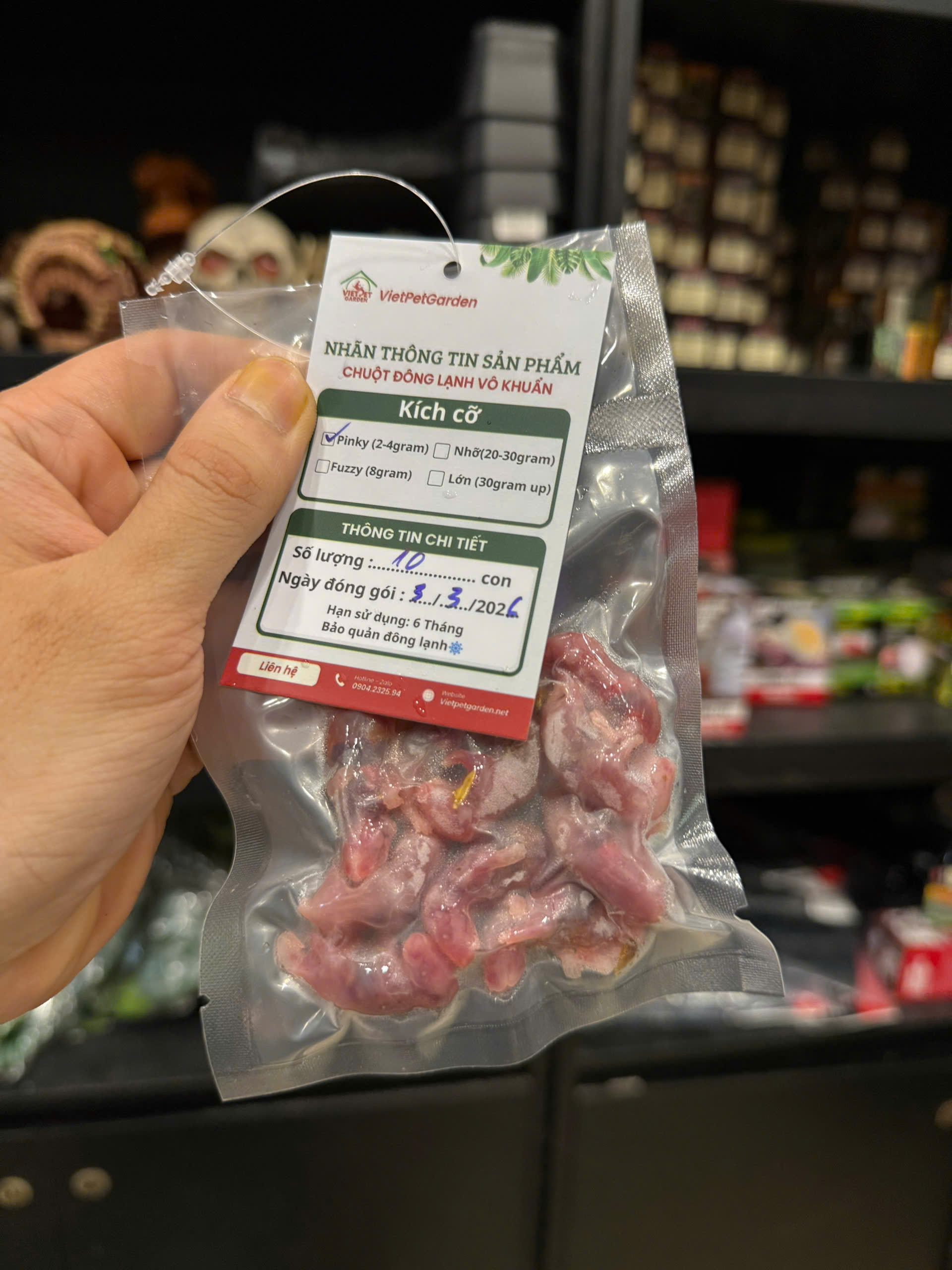 Chuột đông lạnh Vietpetgarden (4) Chuột pinky, chuột bạch cho trăn rắn