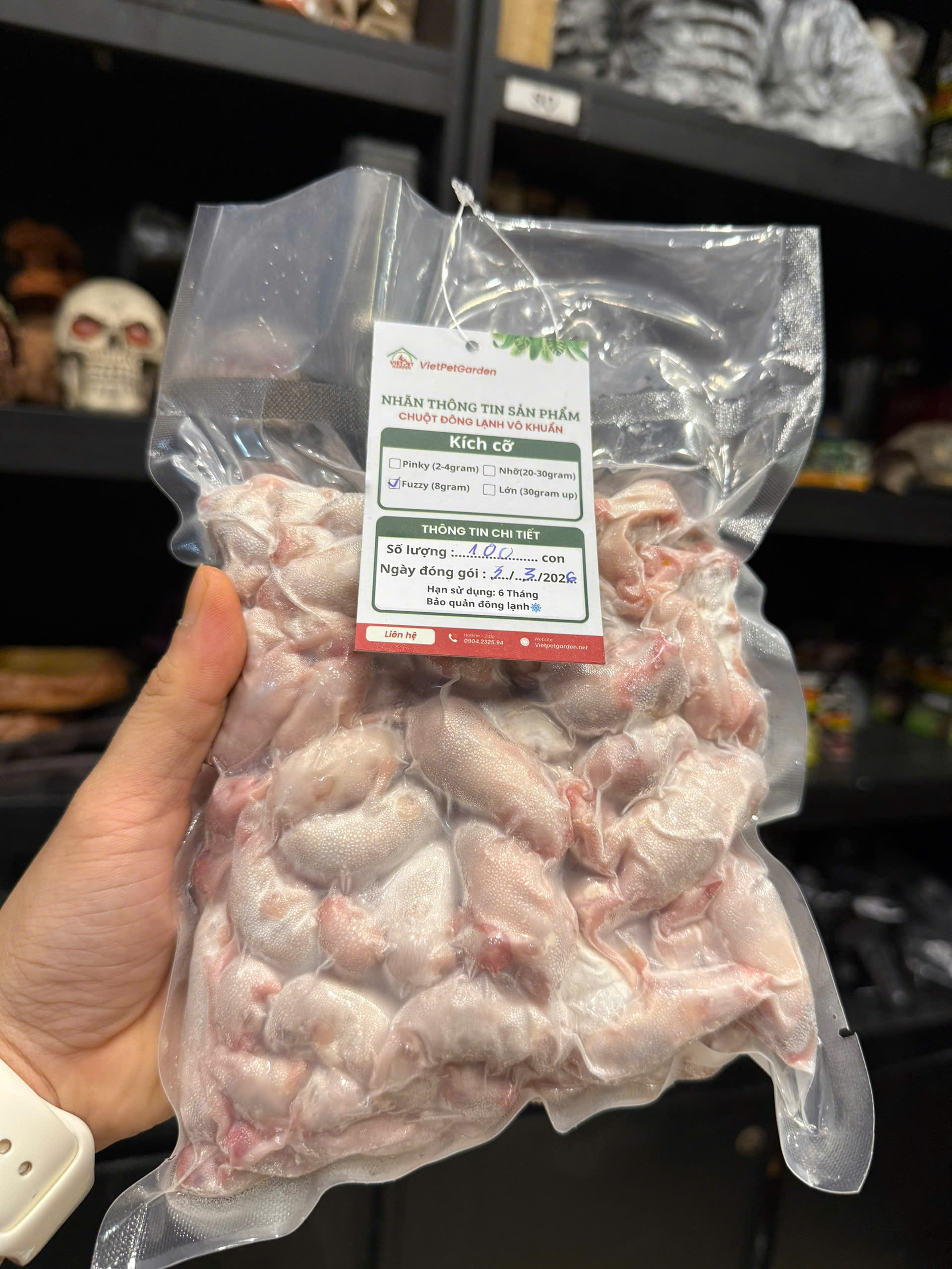 Chuột đông lạnh Vietpetgarden (5) Chuột pinky, chuột bạch cho trăn rắn